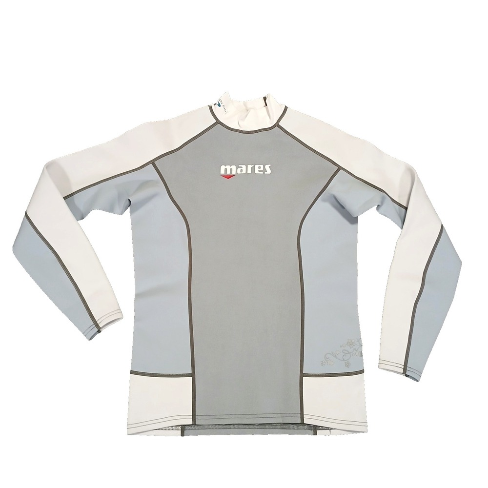 Mares Shirt Tee Women's Gray She Dives Long Sleeve Rash Guard Scuba Thermal 14